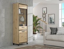 Vitrine >Trondheim< in Klarglas - 64,4x209x41,5cm...