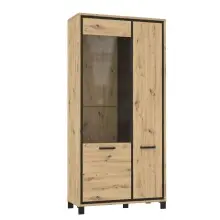 Highboard >Trondheim< in schwarz,braun -...