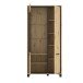 Highboard >Trondheim< in schwarz,braun - 101,4x209x41,5cm (BxHxT)