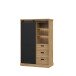 Highboard >Kaszimiro< in braun,schwarz - 103,4x160,2x52cm (BxHxT)