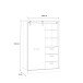 Highboard >Kaszimiro< in braun,schwarz - 103,4x160,2x52cm (BxHxT)