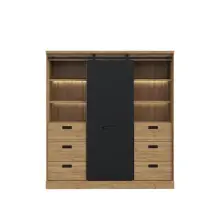 Highboard >Kaszimiro< in braun,schwarz -...