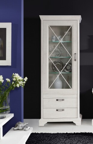 Glasvitrine >Kashmir < in Klarglas - 78x210,3x48,2cm (BxHxT)