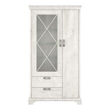 Vitrine >Kashmir < in Klarglas - 113x210,3x48,3cm (BxHxT)