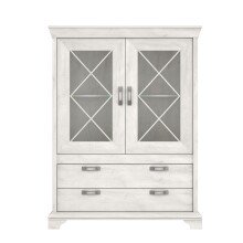 Vitrine >Kashmir < in Klarglas - 123x162,3x48,2cm (BxHxT)