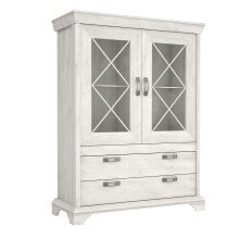 Vitrine >Kashmir < in Klarglas - 123x162,3x48,2cm (BxHxT)