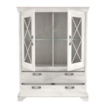 Vitrine >Kashmir < in Klarglas - 123x162,3x48,2cm (BxHxT)