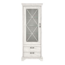 Vitrine >Kashmir < in Klarglas - 78x210,3x48,2cm (BxHxT)