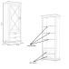 Vitrine >Kashmir < in Klarglas - 78x210,3x48,2cm (BxHxT)