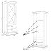 Vitrine >Kashmir < in Klarglas - 78x210,3x48,2cm (BxHxT)