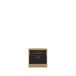 Nachtkommode >Kaszimiro< in braun,schwarz - 48,5x48,2x43,1cm (BxHxT)