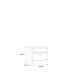 Nachtkommode >Kaszimiro< in braun,schwarz - 48,5x48,2x43,1cm (BxHxT)