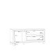 TV-Board >Trondheim< in schwarz,braun - 131,4x58,9x41,5cm (BxHxT)