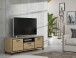 TV-Board >Trondheim< in schwarz,braun - 158,4x58,9x41,5cm (BxHxT)