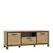 TV-Board >Trondheim< in schwarz,braun - 158,4x58,9x41,5cm (BxHxT)