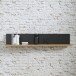 Wandregal >Kaszimiro< in braun,schwarz - 160x29,6x21,9cm (BxHxT)