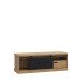 TV-Board >Kaszimiro< in braun,schwarz - 163,1x56,2x52cm (BxHxT)