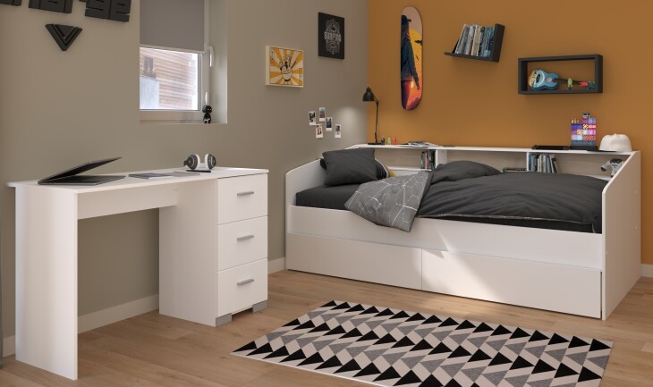 Jugendzimmer-Set >Sleep 46< in Weiss