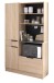Küchenbuffet >Fumay 11< in Eiche /Beton - 100x186x45cm (BxHxT)