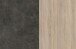 Küchenbuffet >Fumay 11< in Eiche /Beton - 100x186x45cm (BxHxT)