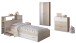 Jugendzimmer-Set >Charly 16< in Akazie / Weiss
