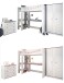 Jugendzimmer-Set >Smoozy 28a Blau< in Kiefer Weiss (Nachbildung)