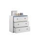 Jugendzimmer-Set >Smoozy 28a Blau< in Kiefer Weiss (Nachbildung)