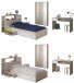 Jugendzimmer-Set >Charly 10< in Akazie / Weiss