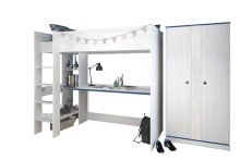 Jugendzimmer-Set >Smoozy 4< in Kiefer Weiss (Nachbildung)