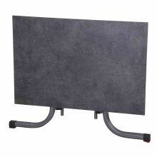 Gartentisch >Sola< in anthrazit, dark stone - 120x70x80 (BxHxT)