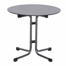 Gartentisch >Sola< in matt-anthrazit, dark stone - 70x80 (HxD)