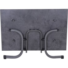 Klapptisch >Sola< in matt-anthrazit, dark stone - 140x70x90 (BxHxT)