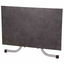 Gartentisch >Sola< in silber, dark stone - 140x70x90 (BxHxT)