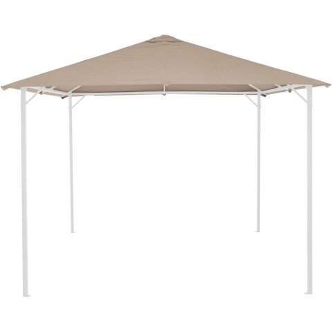Pavillonersatzdach >Phoenix< in taupe, 100% Polyester - 300x0,1x300cm (BxHxT)