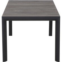 Gartentisch >Silva< in matt anthrazit, washed grey - 160,5x74x90 (BxHxT)