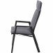 Gartenstuhl >Valencia< in matt anthrazit, silber-schwarz - 68x112x59 (BxHxT)