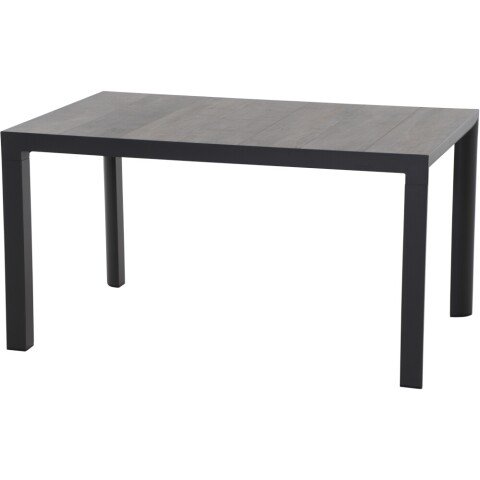 Gartentisch >Silva< in matt anthrazit, washed grey - 140x74x90 (BxHxT)