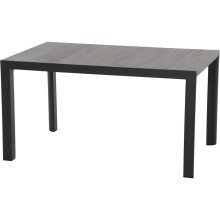 Gartentisch >Silva< in matt anthrazit, washed grey...