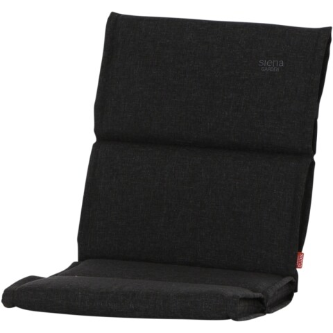 Auflagekissen >Stella< in anthrazit, 100% Polypropylen - 96x4x46cm (BxHxT)