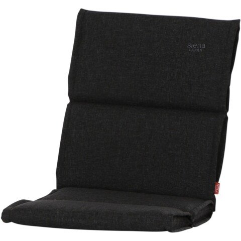 Auflagekissen >Stella< in anthrazit, 100% Polypropylen - 96x4x46cm (BxHxT)