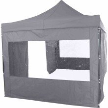 Pavillon >Allrounder< in grau - 300x330x450 (BxHxT)