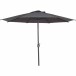 Sonnenschirm >Isa< in matt anthrazit, Aluminium - 300x243x300cm (BxHxT)
