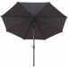 Sonnenschirm >Isa< in matt anthrazit, Aluminium - 300x243x300cm (BxHxT)