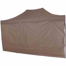 Pavillon >Allrounder< in grau, taupe - 300x330x450 (BxHxT)