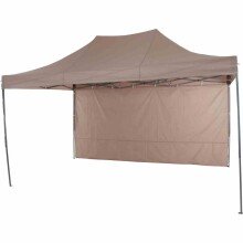 Pavillon >Allrounder< in grau, taupe - 300x330x450 (BxHxT)