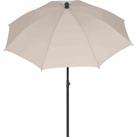 Sonnenschirm >City< in anthrazit, natur - 180x235x180 (BxHxT)