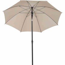 Sonnenschirm >City< in anthrazit, natur - 180x235x180 (BxHxT)