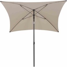 Sonnenschirm >City< in anthrazit, natur - 180x235x180 (BxHxT)