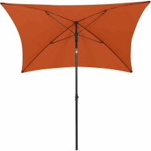 Sonnenschirm >City< in anthrazit, terracotta - 180x235x180 (BxHxT)
