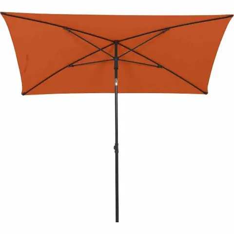 Sonnenschirm >City< in anthrazit, terracotta - 140x235x210 (BxHxT)
